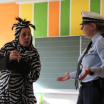 Das kleine Zebra hat sich verlaufen