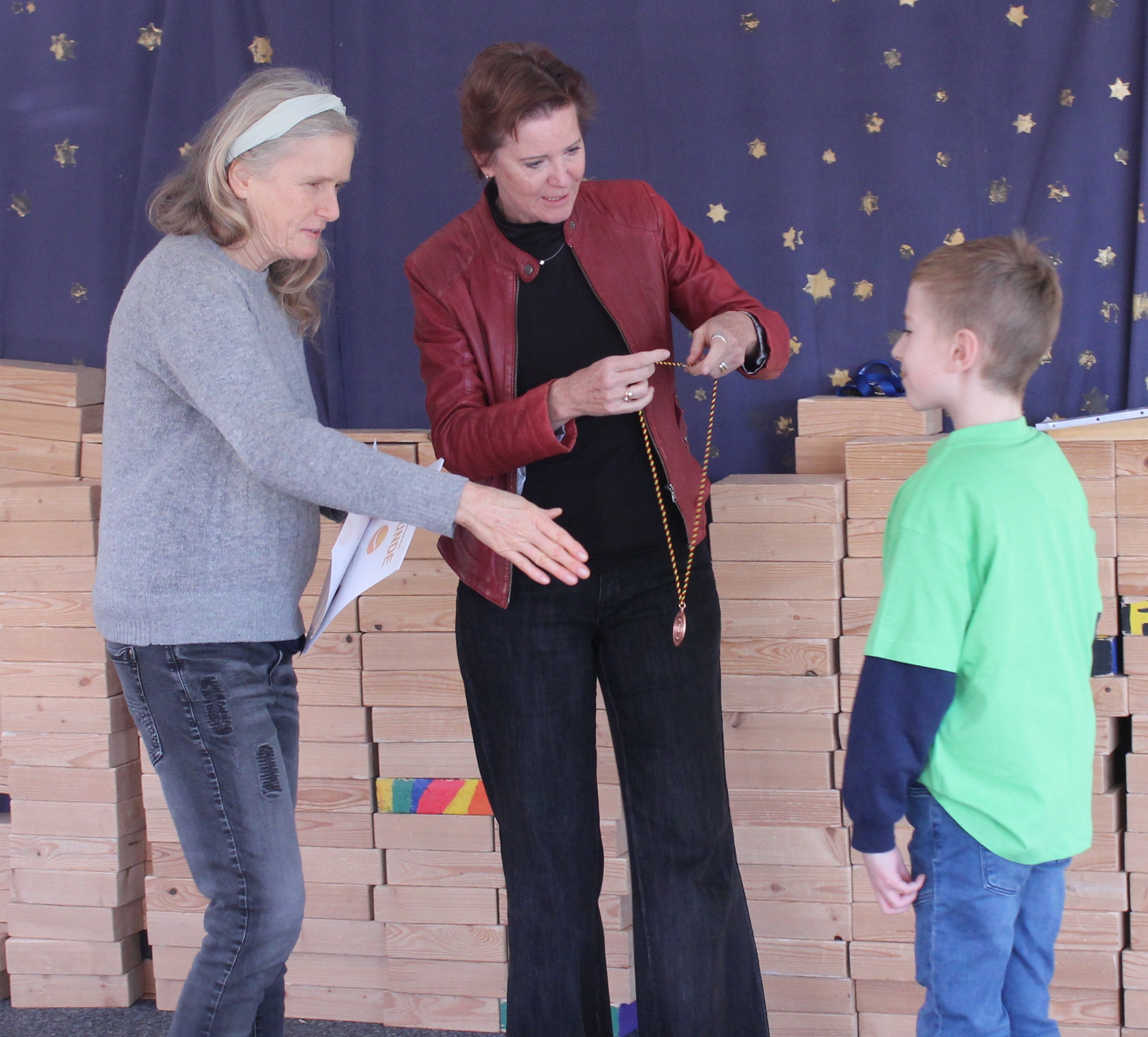 Ausgabe der Tennismedaillen