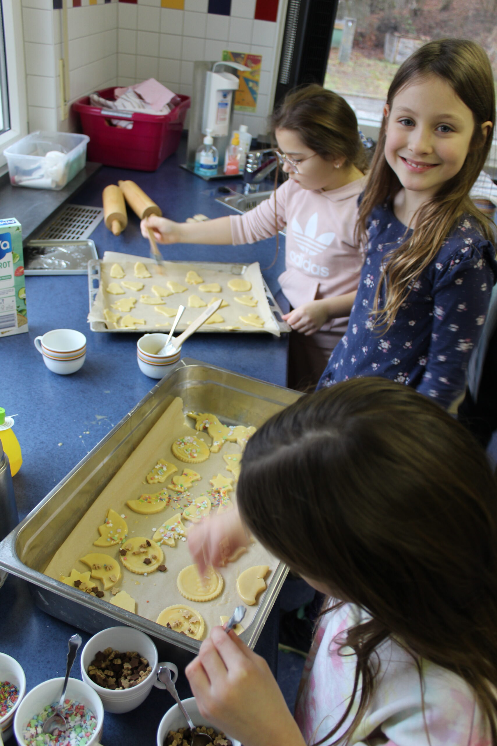 In der Küche wird gebacken.