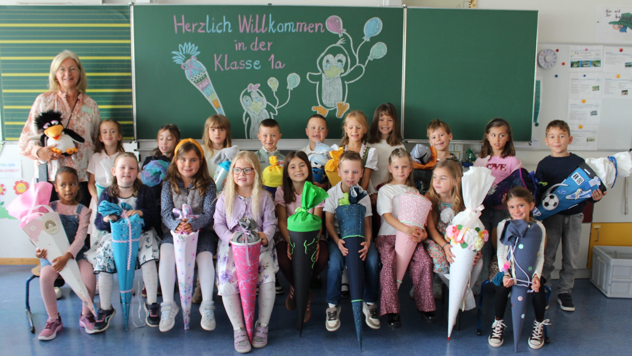 Klassenfoto der Klasse 1a.