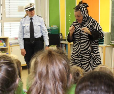 Heute war ein Zebra in der Schule!