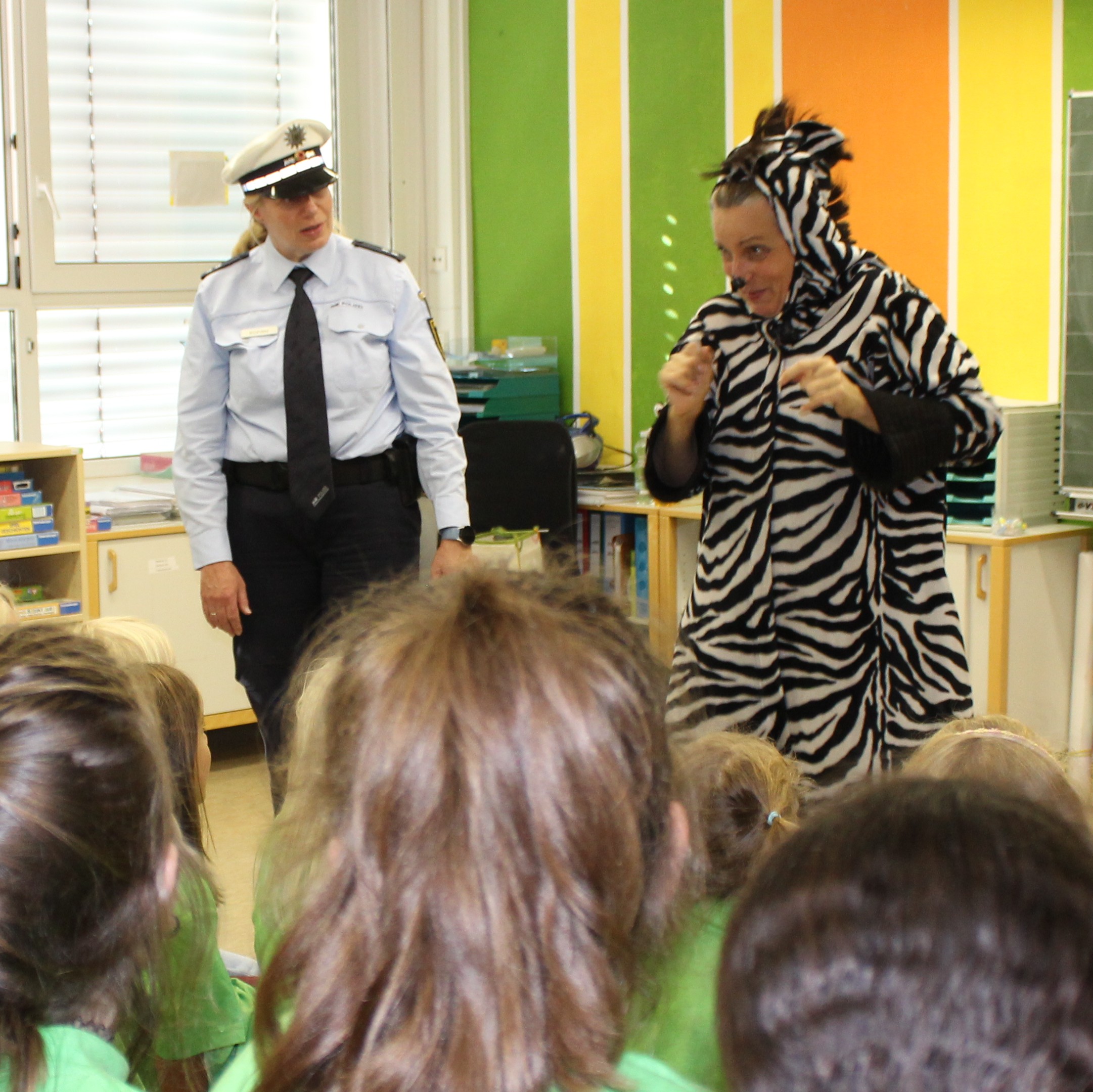 Heute war ein Zebra in der Schule!